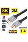 Cable 8k DisplayPort 1.4 de 2mts